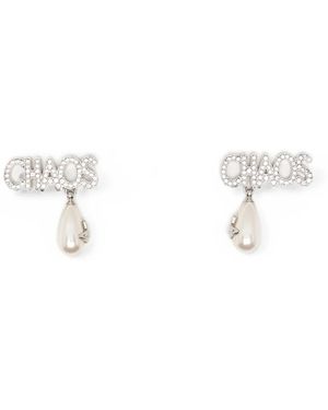 Vivienne Westwood Chaos Faux-Pearl Earrings - White