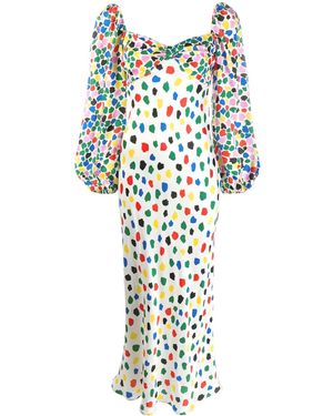 RIXO London Gio Dress - White