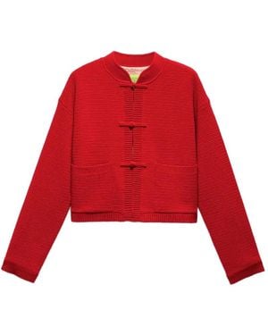 Shanghai Tang Cashmere Cardigan - Red