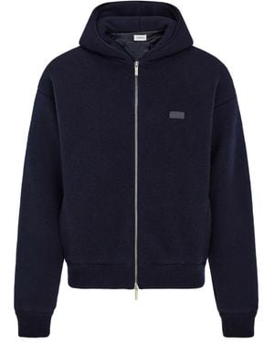Ferragamo Sudadera Con Capucha Y Cremallera - Azul