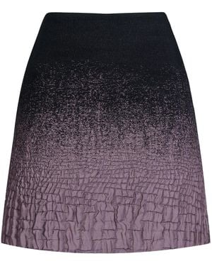 Ports 1961 Gradient-Effect Crickled Skirt - Blue