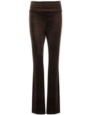 DON'T @ ME Flared Trousers - Black