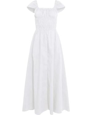 Altuzarra Lily Square-Neck Dress - White
