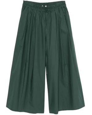 Psophia Pleated Drawstring Trousers - Green