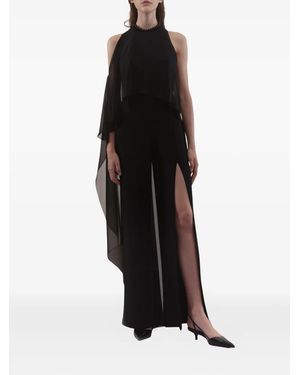 Gemy Maalouf Backless Split Jumpsuit - Black
