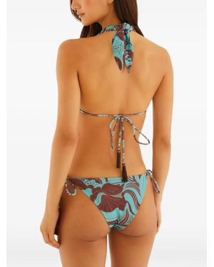 FARM Rio Elongaited Bikini Top - Blue