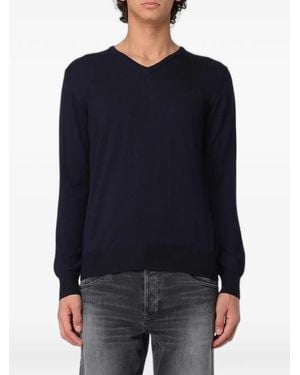 XC V-Neck Jumper - Blue