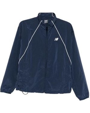 New Balance Veste À Finition À Logo - Blue