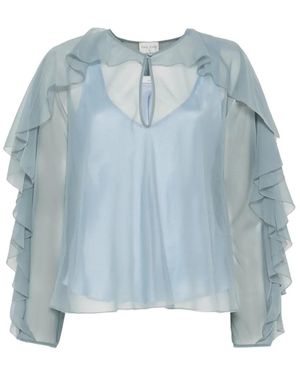 forte_forte Sheer Shirt - Blue
