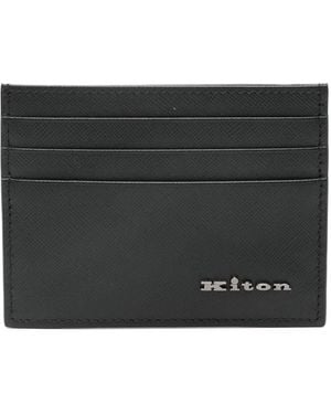 Kiton カードケース - ブラック