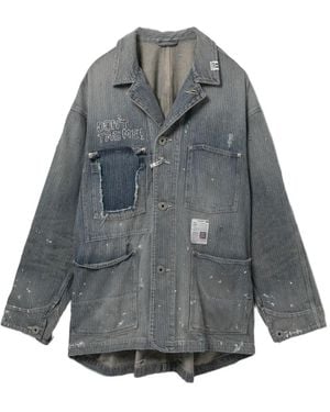 Maison Mihara Yasuhiro Lettlogo Lettering Jacket - Grey