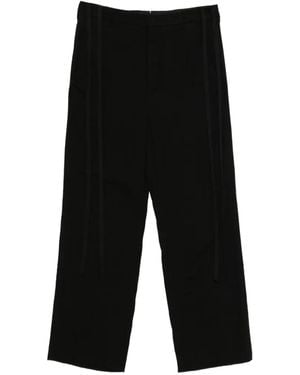 Ann Demeulemeester Leon Drawstring-Side Trousers - Black