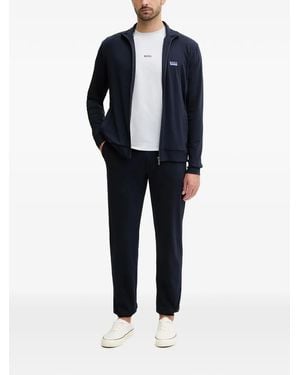 BOSS Logo-Print Tracksuit Set - Blue