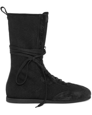 Ann Demeulemeester Fides ハイカット スニーカー - ブラック