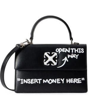 Off-White c/o Virgil Abloh Jitney 1.4 Top Handle Quote - Black