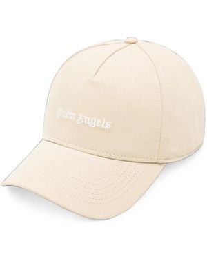 Palm Angels Logo-Embroidered Baseball Cap - Natural