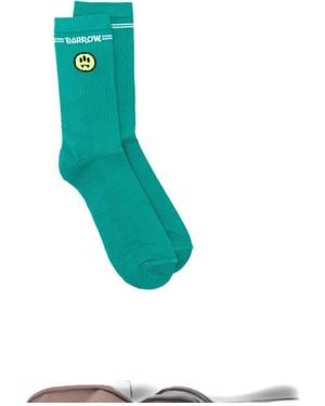 Barrow Calcetines con motivo de carita sonriente - Blanco