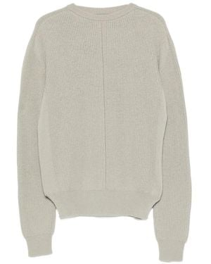 Rick Owens Gerippter Pullover Mit Einsätzen - Weiß