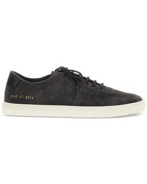 Common Projects Lace-Up Leather Sneakers - Black