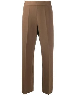 Altea High Waist Cropped Pants - Brown