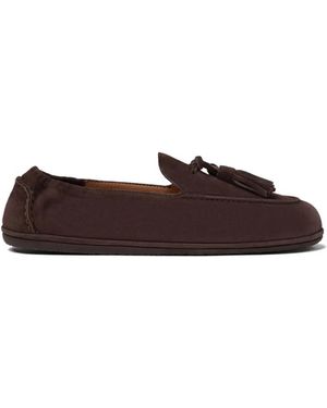 SCAROSSO Anais Tassel Loafers - Brown