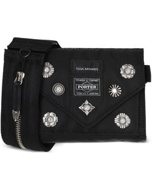 Toga Borsa Messenger Con Borchie - Nero