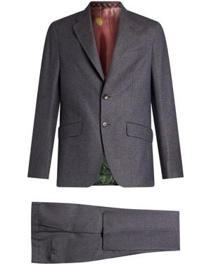 Etro シングル ツーピース スーツ - ブルー