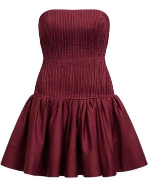 Aje. Vacation Strapless Mini Dress - Red