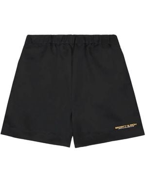 Sporty & Rich Bold Health Shorts - Black