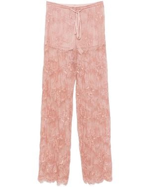 Blumarine Lace Trousers - Pink