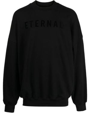 Fear Of God Eternal スローガン スウェットシャツ - ブラック