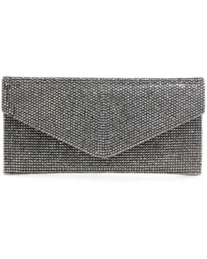 Judith Leiber Envelope Crystal-Embellished Clutch Bag - Grey