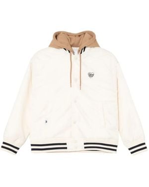 Chocoolate Chaqueta bómber con logo bordado - Blanco