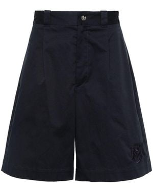 Moncler Gabardine Bermuda Shorts - Blue