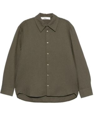 Séfr Long-Sleeve Cotton Shirt - Green