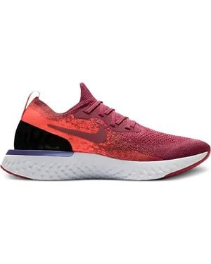 Nike Epic React Flyknit "Vintage Wine" Sneakers - Red