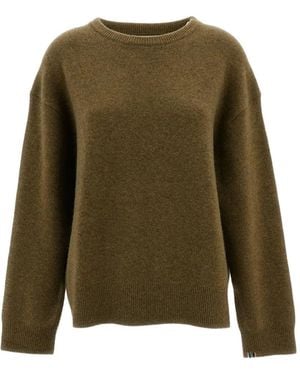 Extreme Cashmere Mike Crew-Neck Dropped-Shoulder Sweater - Green