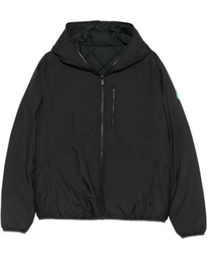 Save The Duck Hooded Zip-Up Padded Jacket - Black