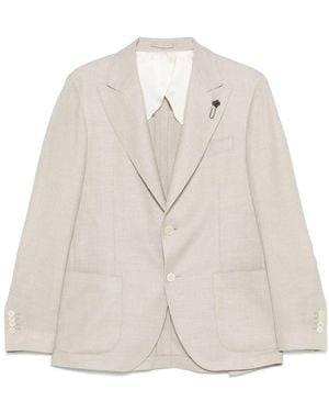 Lardini テクスチャード ジャケット - ナチュラル