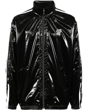 Doublet Sportjacke Mit Lackoptik - Schwarz