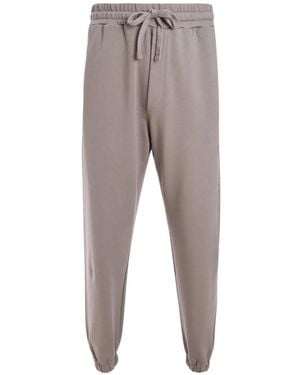 hinnominate Drawstring-Fastening Track Trousers - Grey