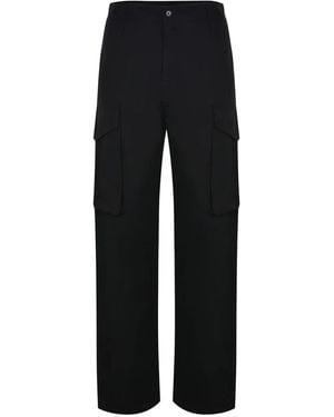MSGM Cargo-Pocket Trousers - Black