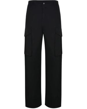 MSGM Cargo-Pocket Pants - Black