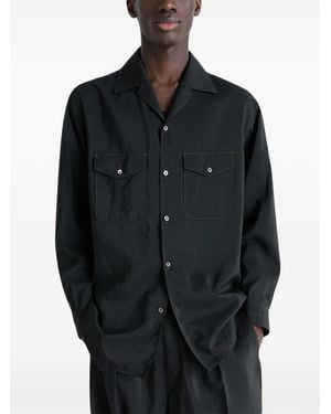 Lemaire Silk Shirt - Black