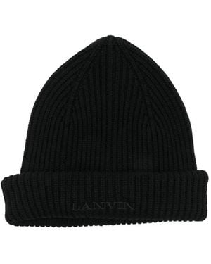 Lanvin Klassische Beanie - Schwarz