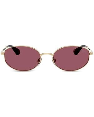 Burberry Oval-Frame Sunglasses - Pink