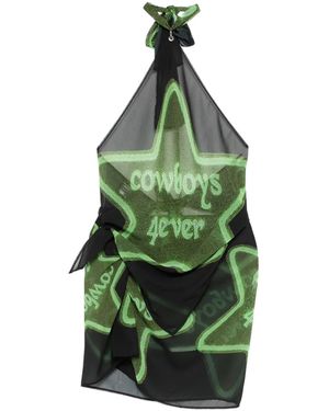 COWBOYS OF HABIT 4Ever Star-Graphic Skirt Set - Green