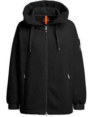 Parajumpers Noelle Fleece Jack Met Rits - Zwart
