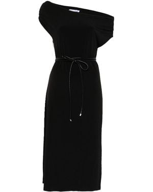 Patrizia Pepe Belted Midi Dress - Black