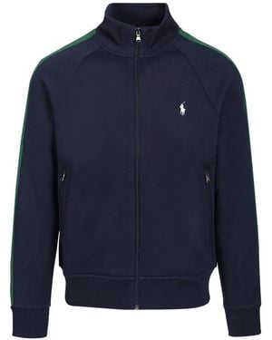 Polo Ralph Lauren Logo-Embroidered Side-Stripe Jacket - Blue
